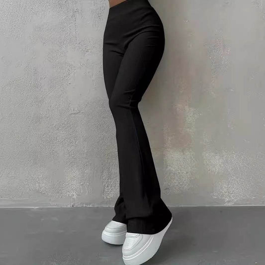 High Waist Casual Slim Fit Leggings - Stylish Bootcut Trousers for Women - Buy Center US