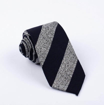 Buycenter Polyester Jacquard Tie - Stylish Stripes for Unisex Fashion - Buy Center US