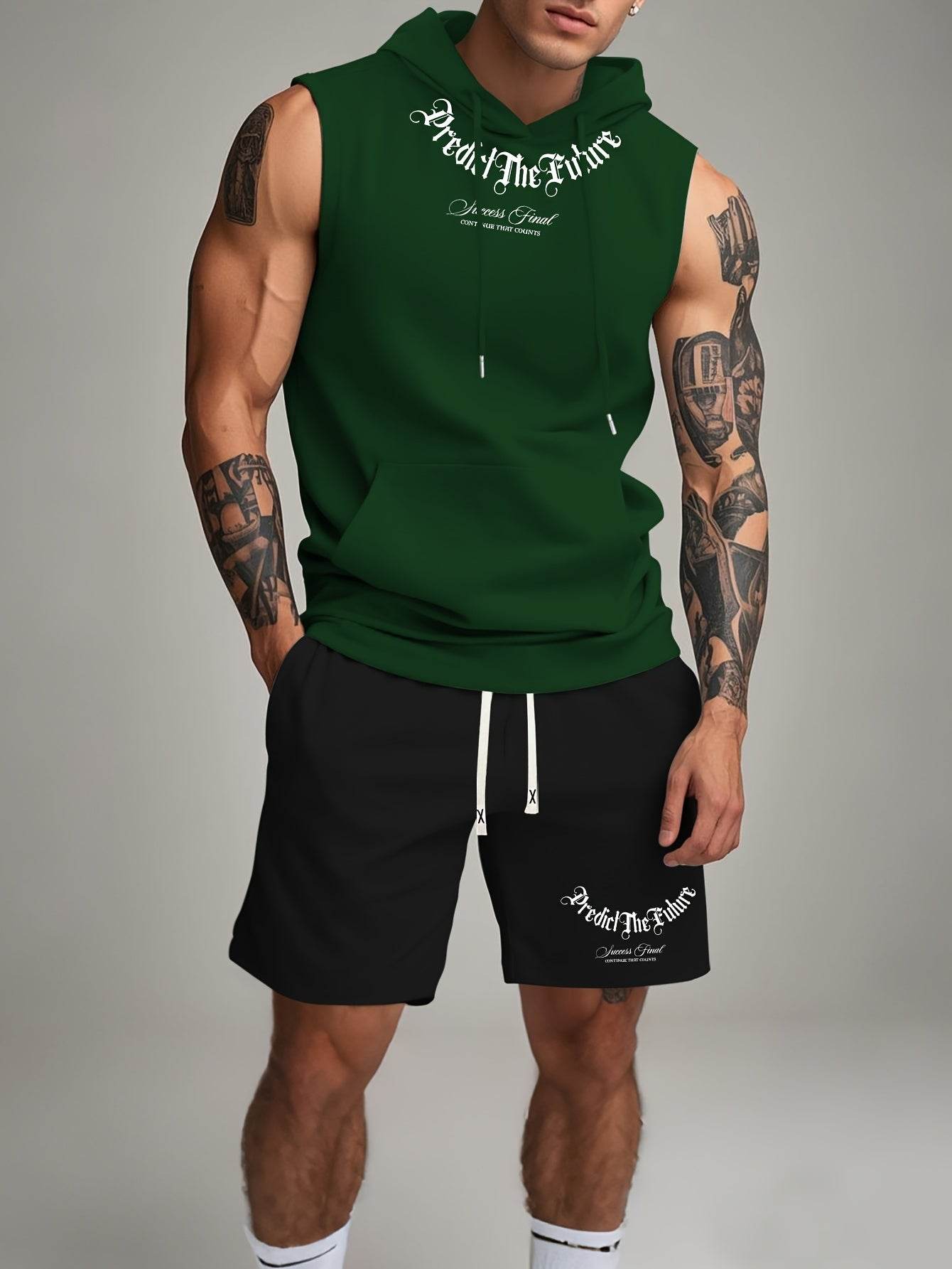Summer Casual Sports Hoodie & Shorts Set - Trendy Fitness Suit - Buy Center US