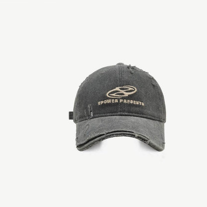 Stylish Ripped Denim Baseball Cap - Adjustable & Breathable Sunshade - Buy Center US
