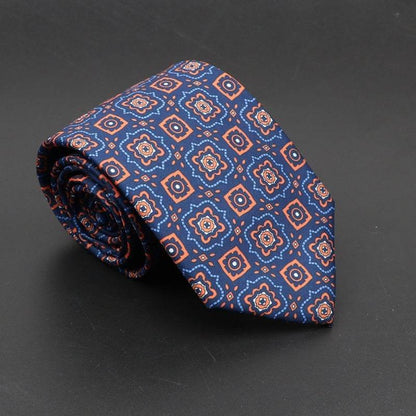 Buycenter Super Soft Silk Ties - 75mm Bohemian Necktie for Men - Buy Center US