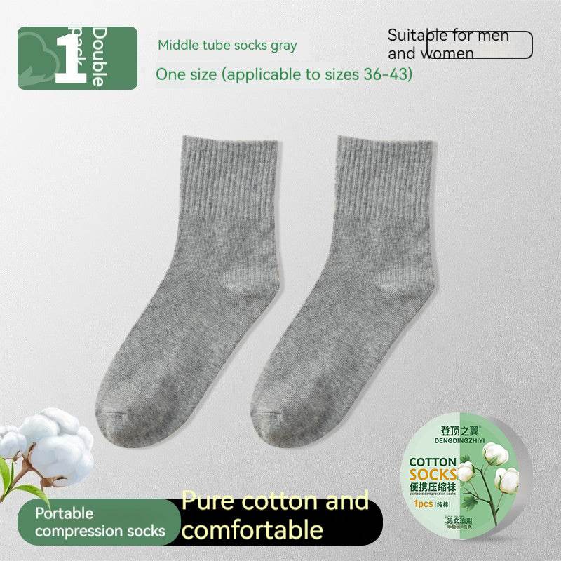 Buycenter Cotton Compression Socks - Breathable & Sweat-Absorbent Summer Wear - Buy Center US