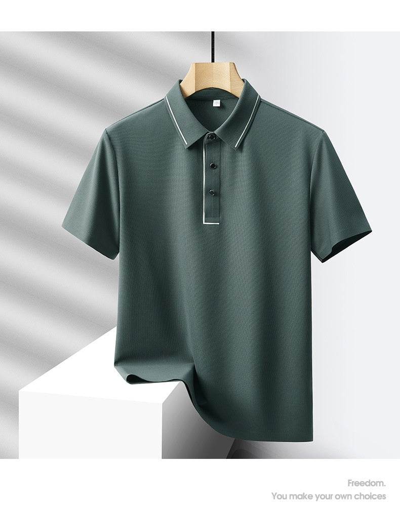 Buycenter Men's Light Luxury Polo Shirt & Trousers Sports Leisure Suit - Buy Center US