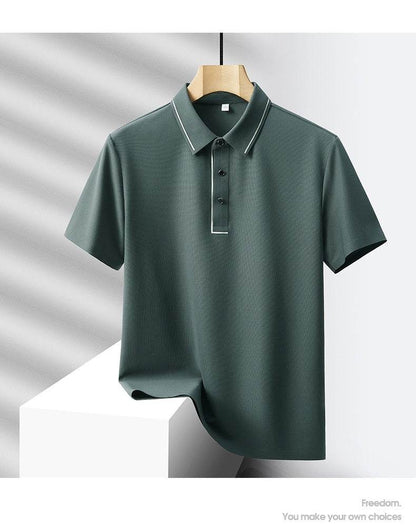 Buycenter Men's Light Luxury Polo Shirt & Trousers Sports Leisure Suit - Buy Center US