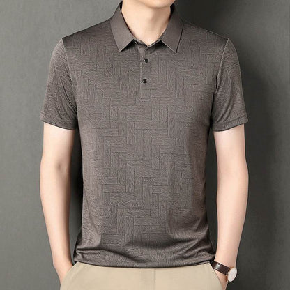 Buycenter Men's Ice Silk Casual Short Sleeve - Stylish & Versatile Fashion - Buy Center US