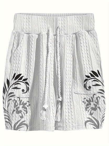 2025 Men’s Casual 3D Print V-Neck Shorts Set - Relaxed Fit Summer Attire - Buy Center US