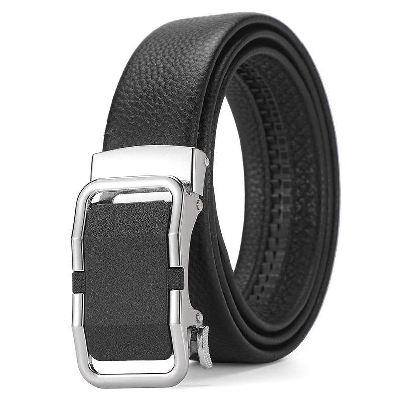 Buycenter Genuine Leather Automatic Belt for Boys - Stylish & Durable Design - Buy Center US