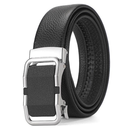 Buycenter Genuine Leather Automatic Belt for Boys - Stylish & Durable Design - Buy Center US