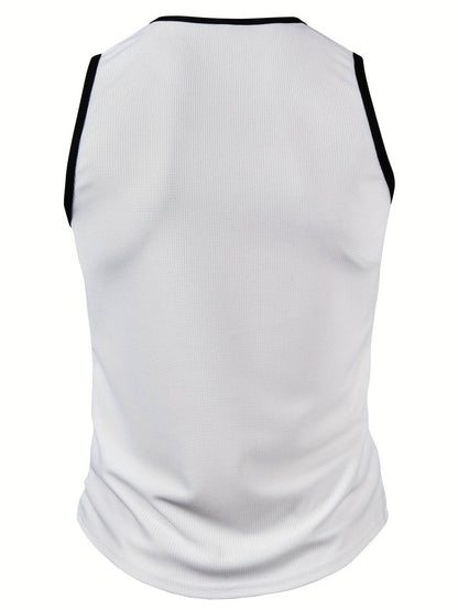 Fashionable Men's Slim-Fit Vest - Solid Color V-Neck with Stretch - Buy Center US
