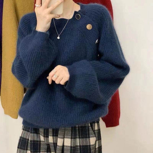 Design Sense Japanese Style Lazy Coat - Cozy Pullover for Autumn & Winter - Buy Center US