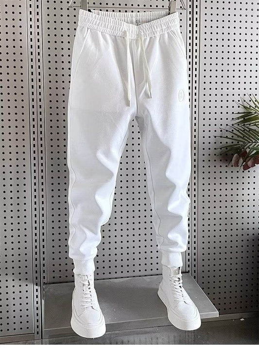 Buycenter Autumn Sports Pants for Men - Solid Color, Light Gray & Black - Buy Center US