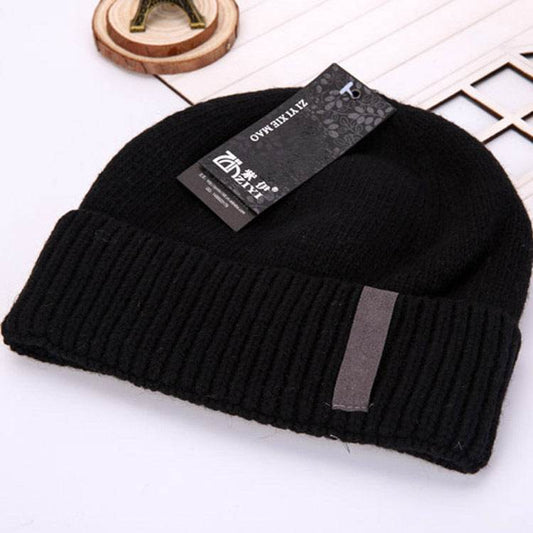 Buycenter Plus Men's Wool Hat - Thick Double Layer for Winter Comfort - Buy Center US