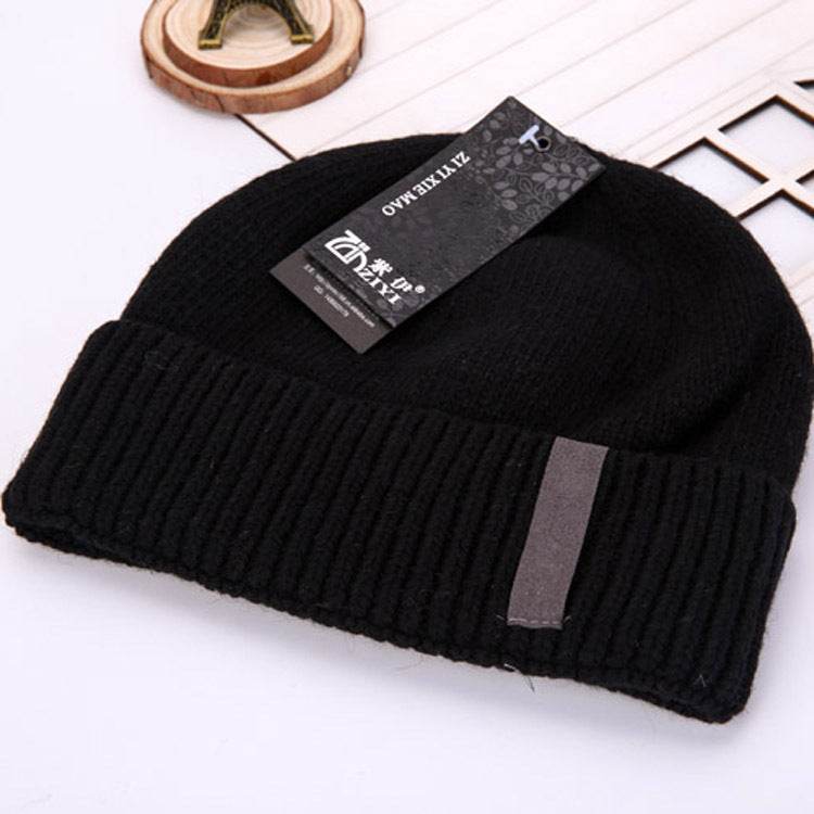 Buycenter Plus Men's Wool Hat - Thick Double Layer for Winter Comfort - Buy Center US