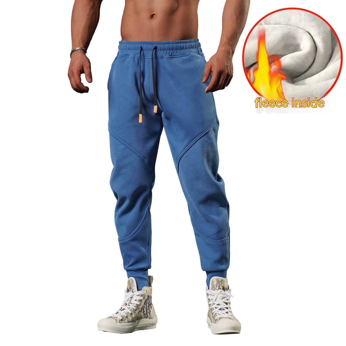 Buycenter Men's Warm Leisure Outdoor Sweatpants - Tapered & Comfortable - Buy Center US