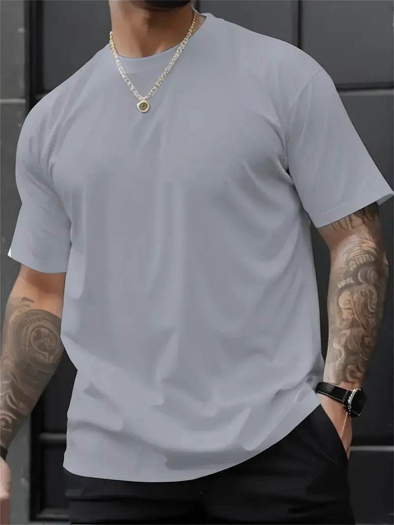 3D Printed Short Sleeve T-Shirt - Stylish Round Neck in Multiple Colors - Buy Center US
