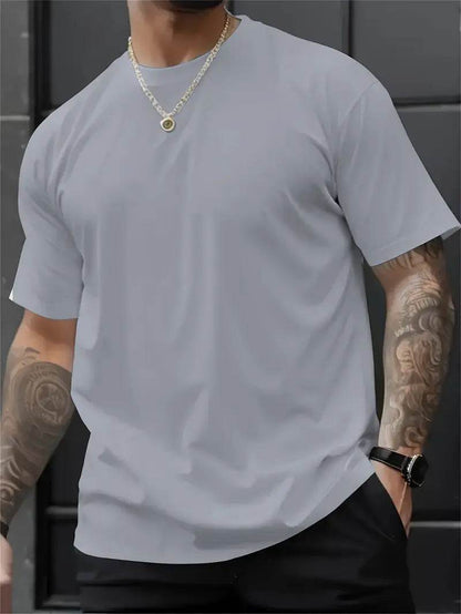 3D Printed Short Sleeve T-Shirt - Stylish Round Neck in Multiple Colors - Buy Center US