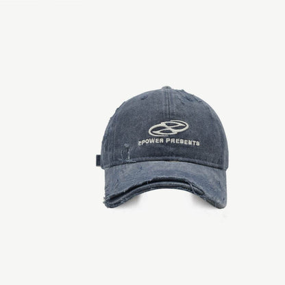 Stylish Ripped Denim Baseball Cap - Adjustable & Breathable Sunshade - Buy Center US