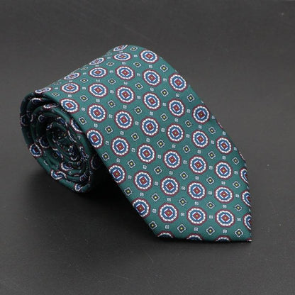 Buycenter Super Soft Silk Ties - 75mm Bohemian Necktie for Men - Buy Center US