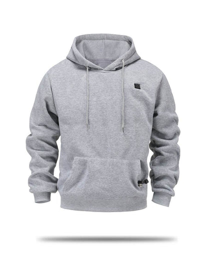 Buycenter Men's USB Heated Hoody - Warmth & Style in Black and Gray - Buy Center US