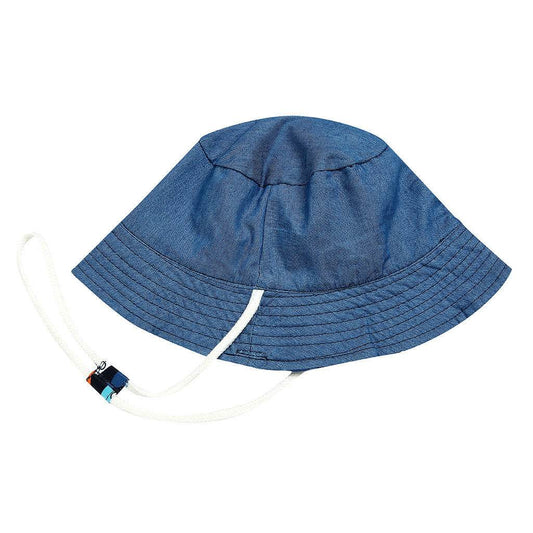 Children's Cotton Fisherman Hat - Shark Print, Double-Sided, Wide Brim - Buy Center US