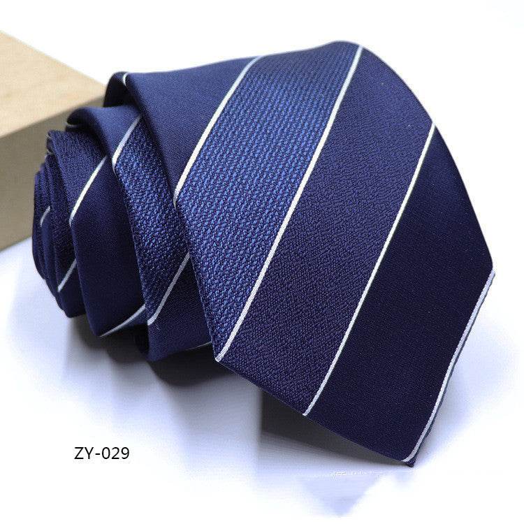 Buycenter Men's 1200D Striped Tie - Elegant Jacquard Style, Various Colors - Buy Center US