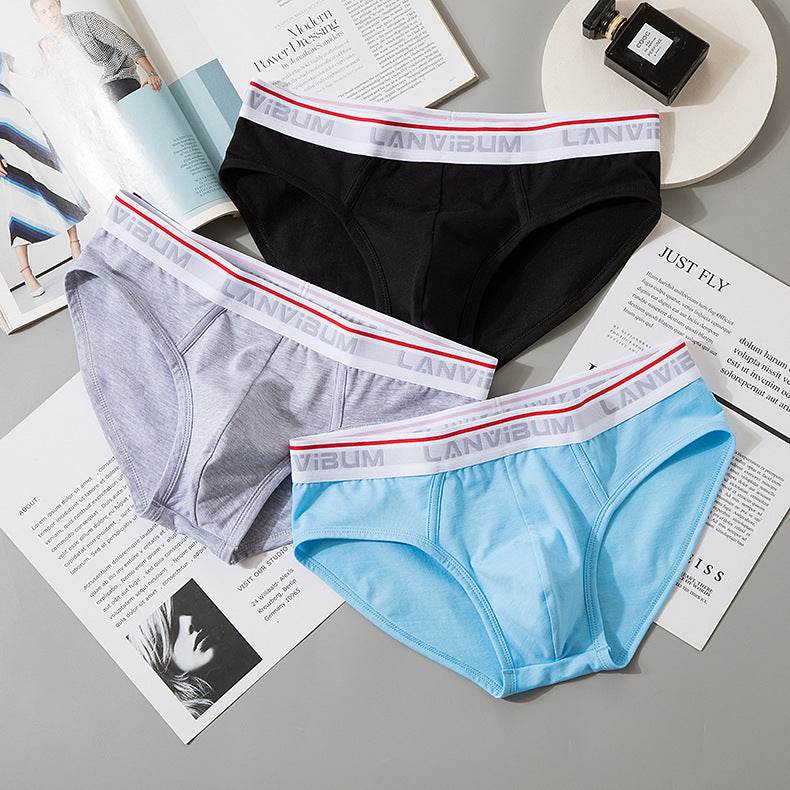 Buycenter Men's Mid-Waist Briefs - Soft Cotton, Solid Colors Available - Buy Center US