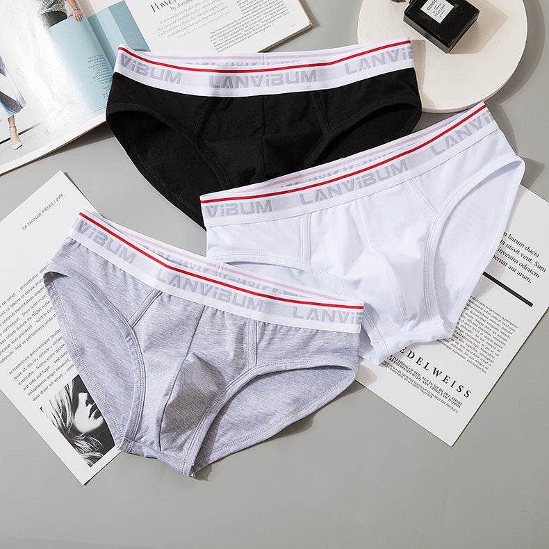 Buycenter Men's Mid-Waist Briefs - Soft Cotton, Solid Colors Available - Buy Center US