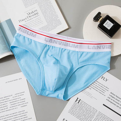 Buycenter Men's Mid-Waist Briefs - Soft Cotton, Solid Colors Available - Buy Center US