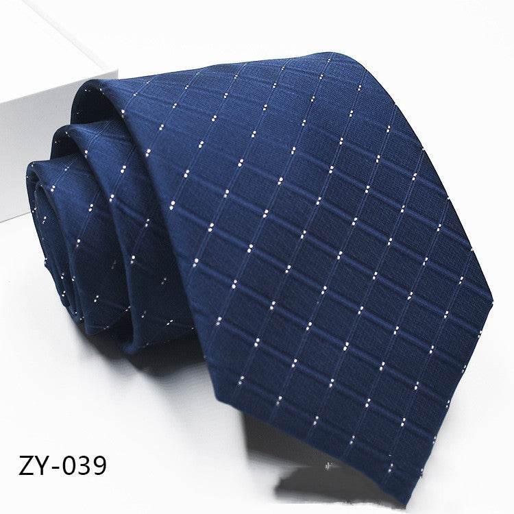 Buycenter Men's 1200D Striped Tie - Elegant Jacquard Style, Various Colors - Buy Center US