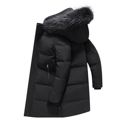 Buycenter Fur Collar Down Jacket - Thick and Warm, Cold-Resistant Style - Buy Center US