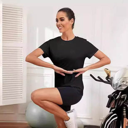 Casual Round Neck Loose T-Shirt - European & American Style - Buy Center US