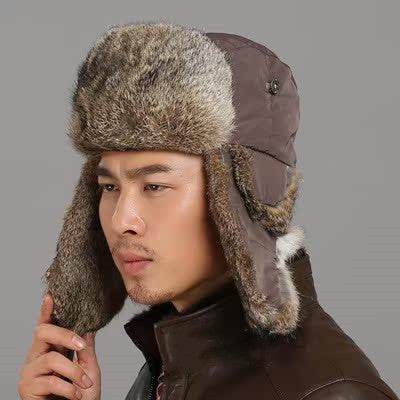 Stylish Rabbit Fur Hat for Couples - Warm Skiing Accessory for All - Buy Center US