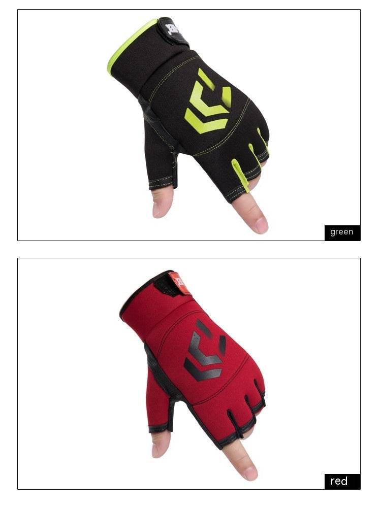 Buycenter Windproof Waterproof Fishing Gloves - Fingerless Style in Various Colors - Buy Center US