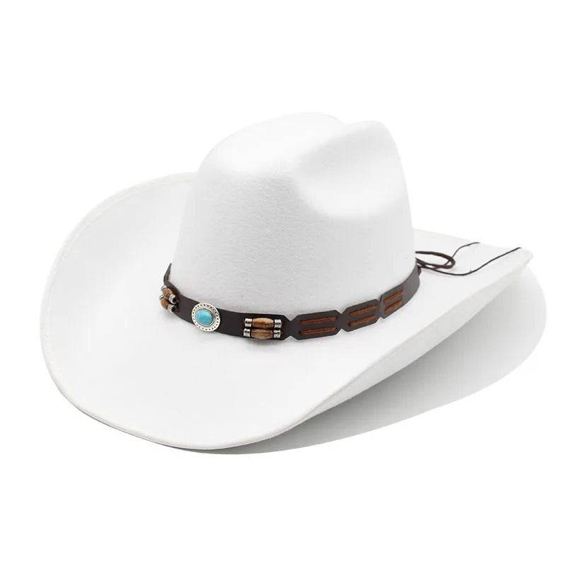 Stylish Woolen Hat - Breathable Black and White Summer Top Hat - Buy Center US