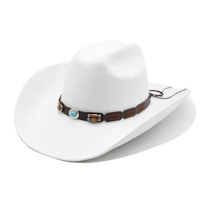 Stylish Woolen Hat - Breathable Black and White Summer Top Hat - Buy Center US