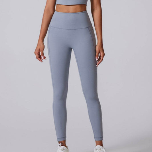 Double Pocket High Waist Yoga Trousers - Breathable & Stylish Options - Buy Center US