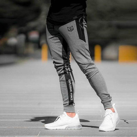 Buycenter Men's Slim Casual Sports Pants - Cotton for Fitness & Leisure - Buy Center US