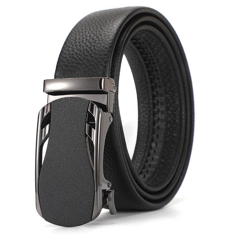 Buycenter Genuine Leather Automatic Belt for Boys - Stylish & Durable Design - Buy Center US