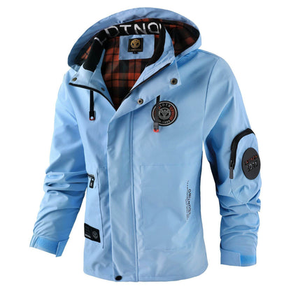 Buycenter Men's Hooded Jacket - Spring & Autumn Casual Wear - Buy Center US