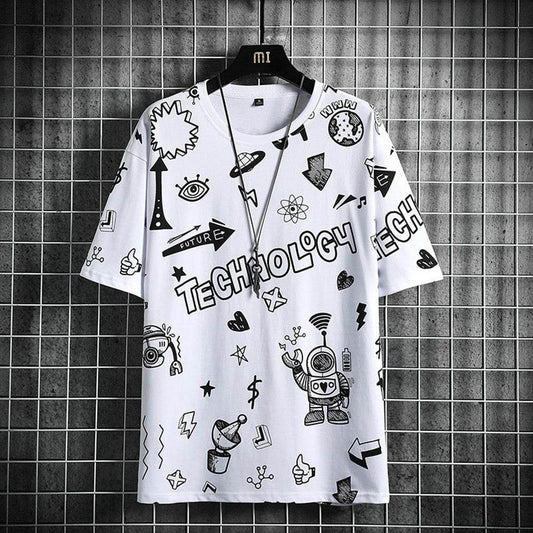 Trendy Men's Short Sleeve T-Shirt - Casual Cotton Round Neck Style - Buy Center US