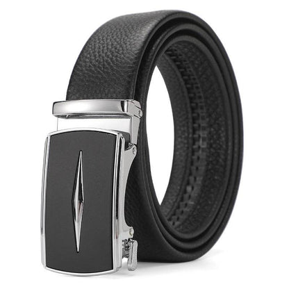 Buycenter Genuine Leather Automatic Belt for Boys - Stylish & Durable Design - Buy Center US