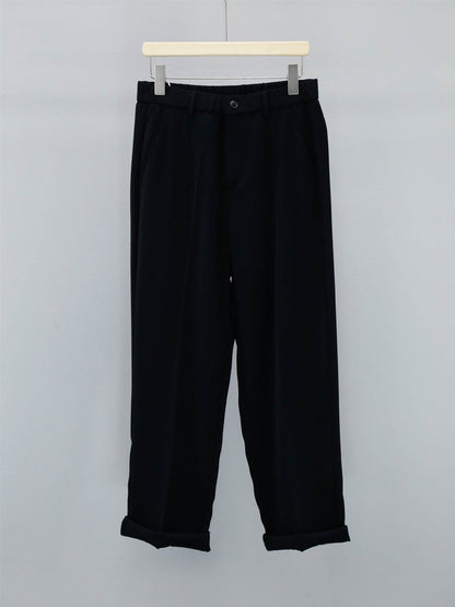 Buycenter Men's Casual Suit Pants - High-Grade Twill, Loose Fit Styles - Buy Center US