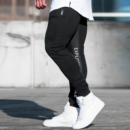Buycenter Men's Slim Casual Sports Pants - Cotton for Fitness & Leisure - Buy Center US