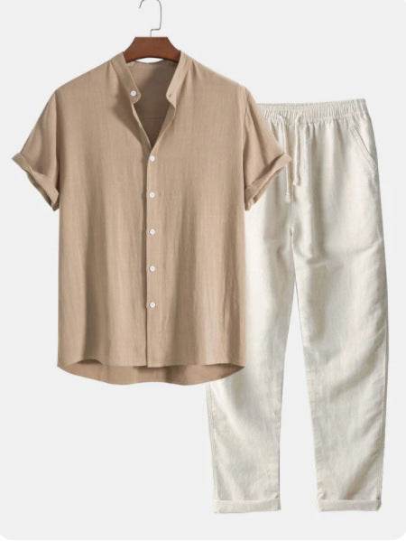 Buycenter Casual Multi-Color Beachwear - Soft Cotton & Linen Suit - Buy Center US