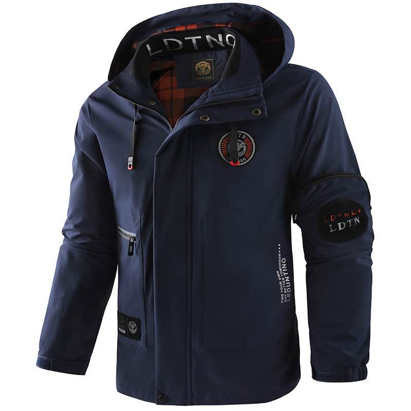 Buycenter Men's Hooded Jacket - Spring & Autumn Casual Wear - Buy Center US