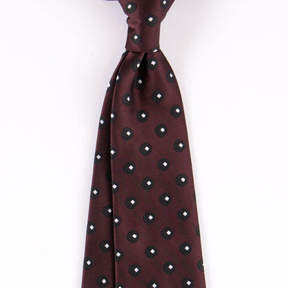 Buycenter Vintage Style Men's Tie - Jacquard Silk, 9cm Wide Design - Buy Center US