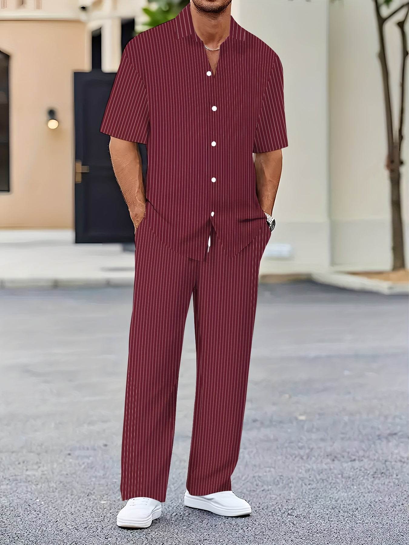 Men's Novelty Clothing Set - Casual Print Design with 100% Polyester Fabric - Buy Center US