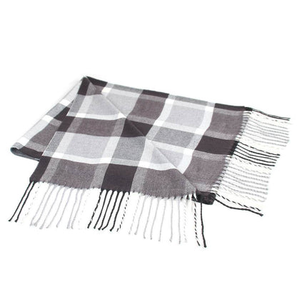 Buycenter Men's Casual Plaid Scarf - Warm Imitation Cashmere Style - Buy Center US