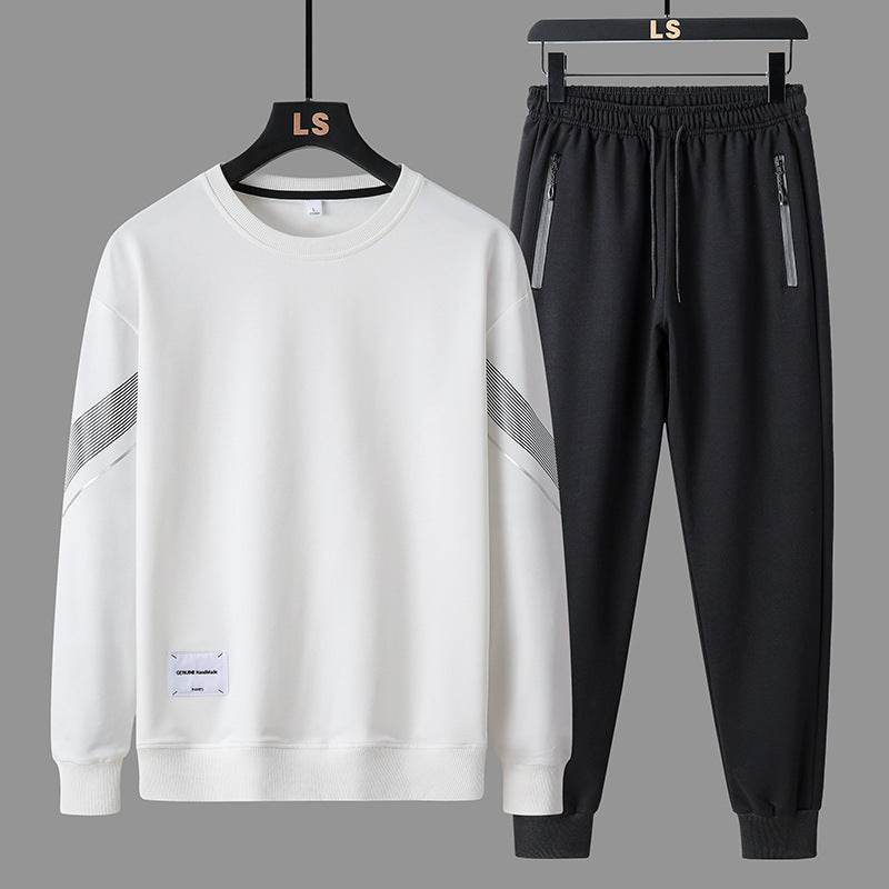 Buycenter Men's Casual Round Neck Sweater Pants - Comfort Fit Outfit - Buy Center US