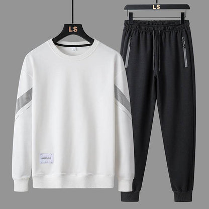 Buycenter Men's Casual Round Neck Sweater Pants - Comfort Fit Outfit - Buy Center US